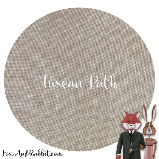 18 Count Aida - Stitcher's Half - "Tuscan Path" by Fox & Rabbit