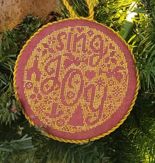 Sing Joy Bauble by Wildflower Stitching
