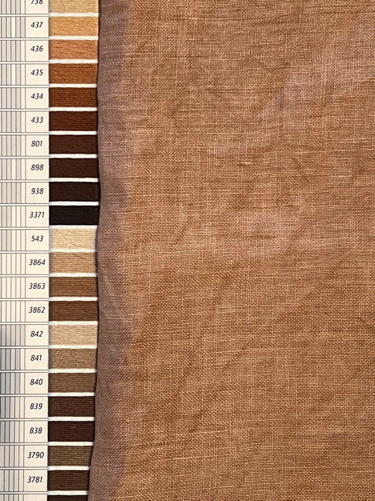 14 Count Aida - Quarter - "Southern Pecan" by Dames of the Needle