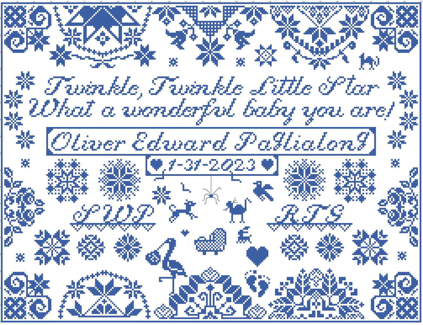 Welcome Baby Boy by Wisdom Tree Needlework