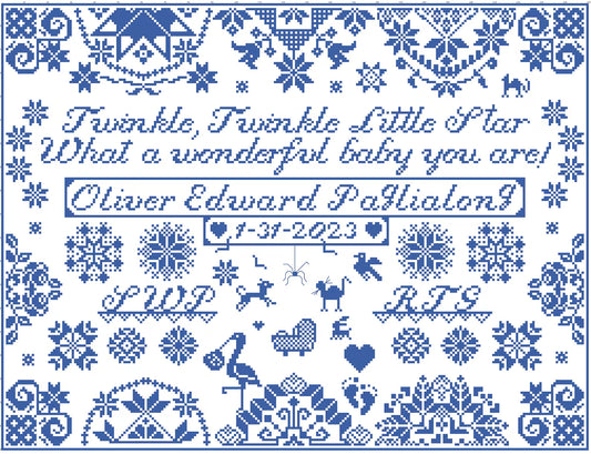 Welcome Baby Boy by Wisdom Tree Needlework