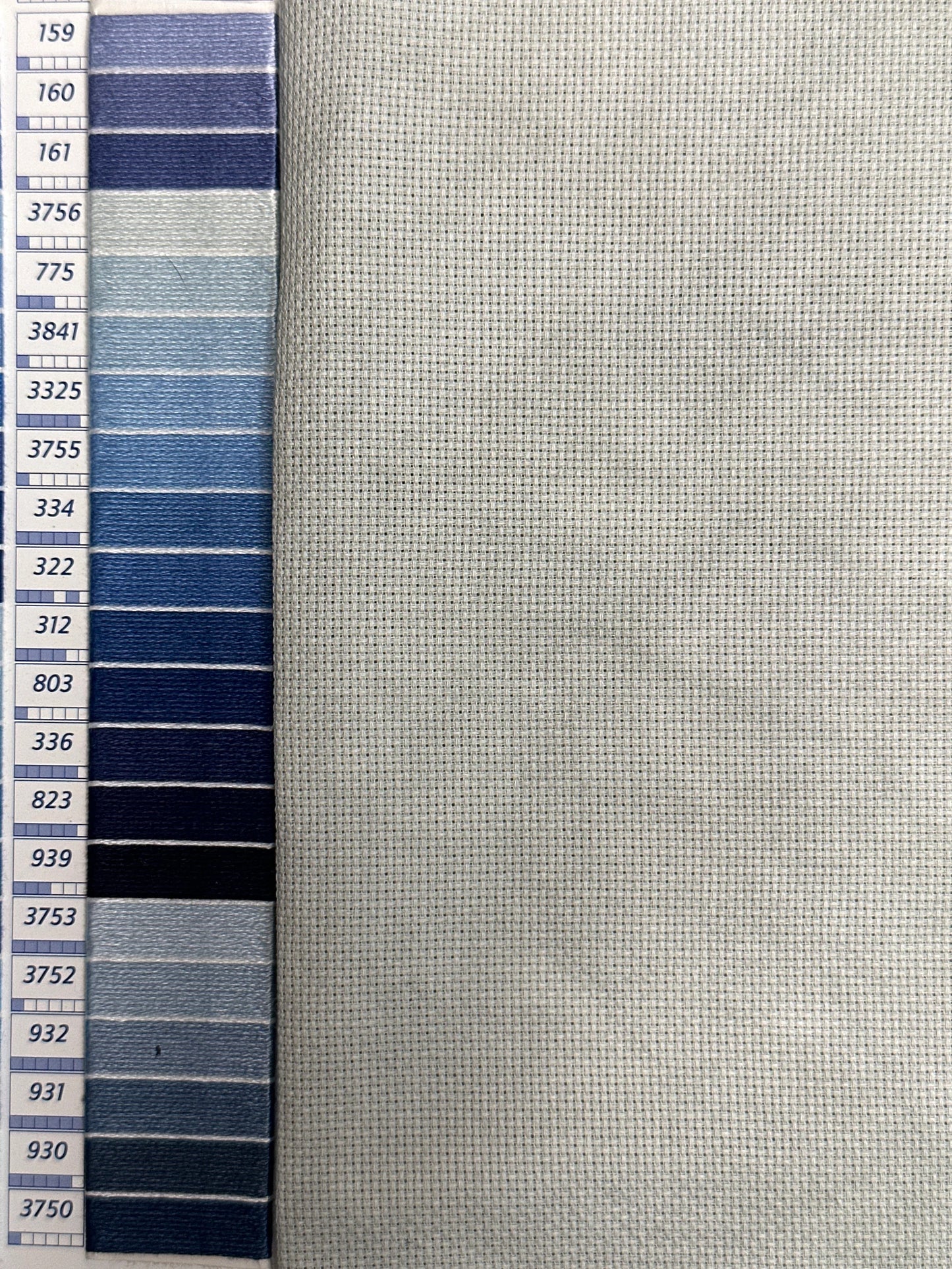 14 Count Aida - Stitcher's Quarter - "Colonial Blue" by Dames of the Needle
