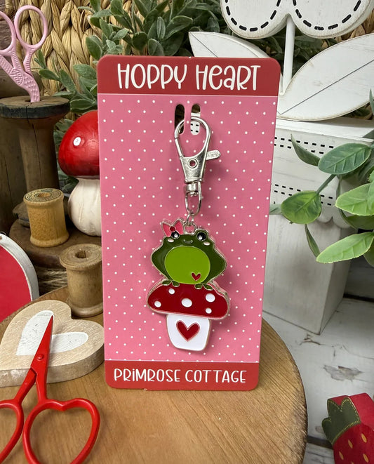 Hoppy Heart Zipper Pull by Primrose Cottage