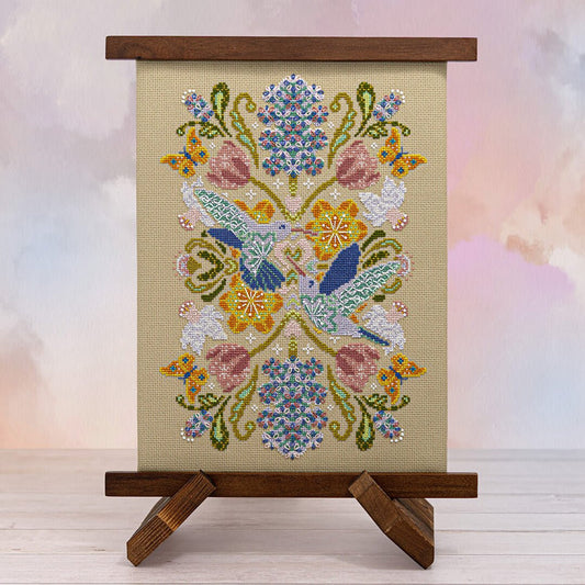 Spring Hummingbird Mandala by Counting Puddles