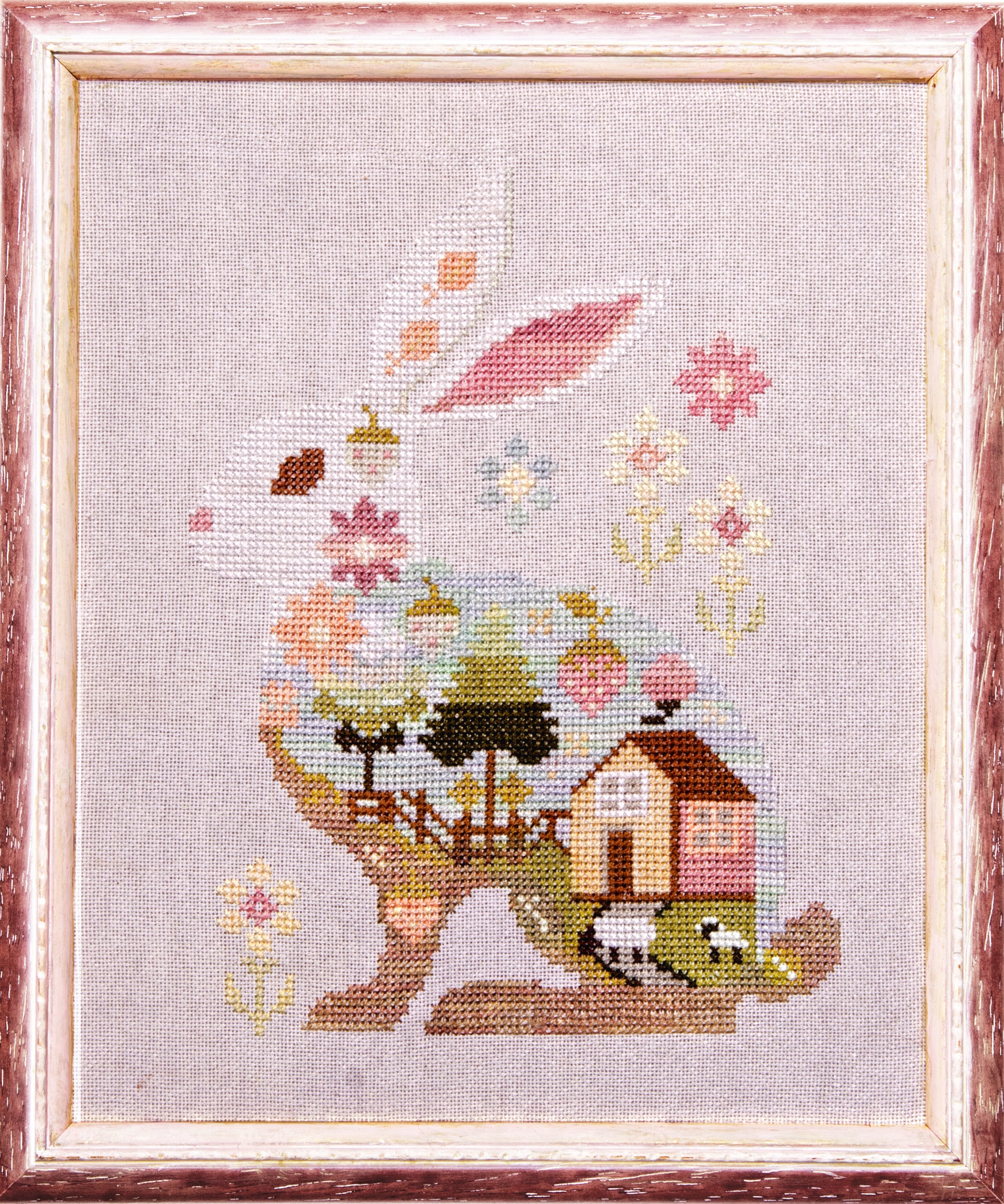 Spring Bunny by Samplers and Primitives – Stitchwork Design Co