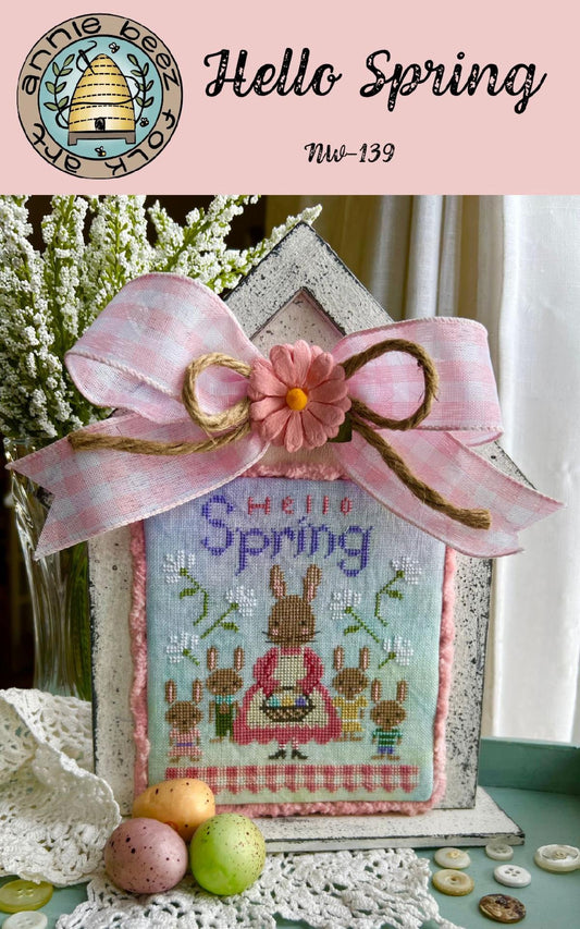 Hello Spring! by Annie Beez Folk Art