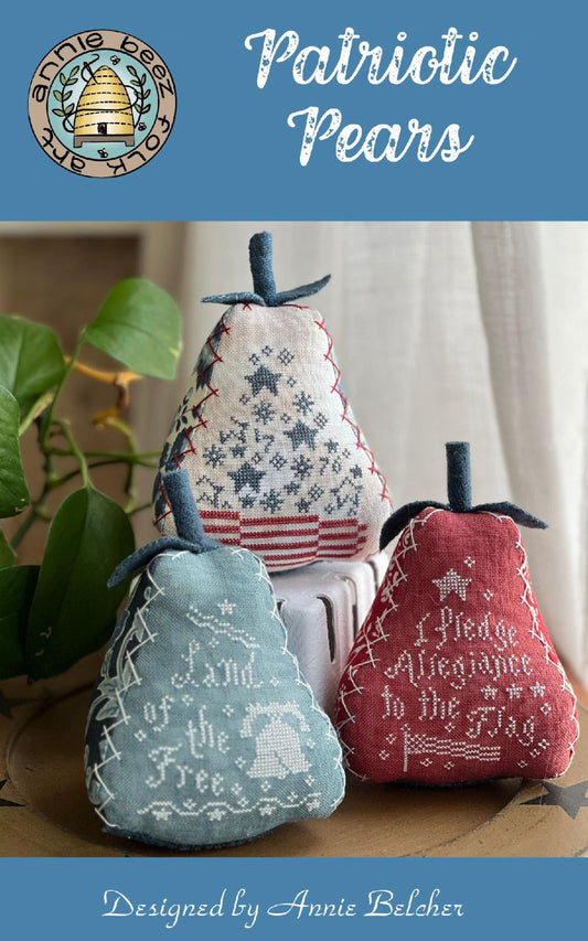 Patriotic Pears by Annie Beez Folkart