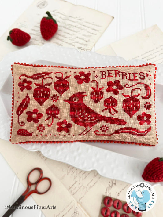 Bird in the Berry Patch by Luminous Fiber Arts