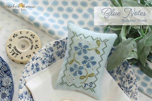 Blue Notes #3 by October House Fiber Arts