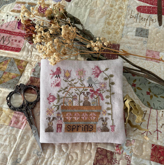 Chocolate Bunnies Needle Book by Pansy Patch Quilts and Stitchery