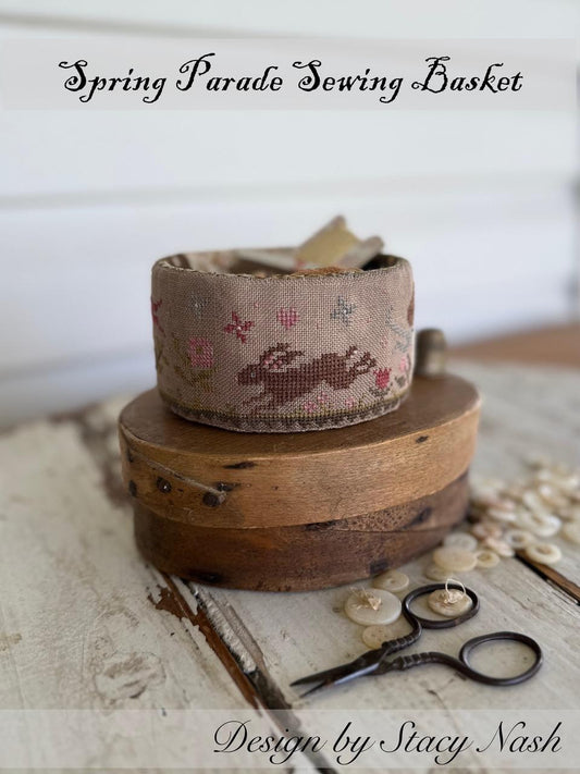 Spring Parade Sewing Basket by Stacy Nash