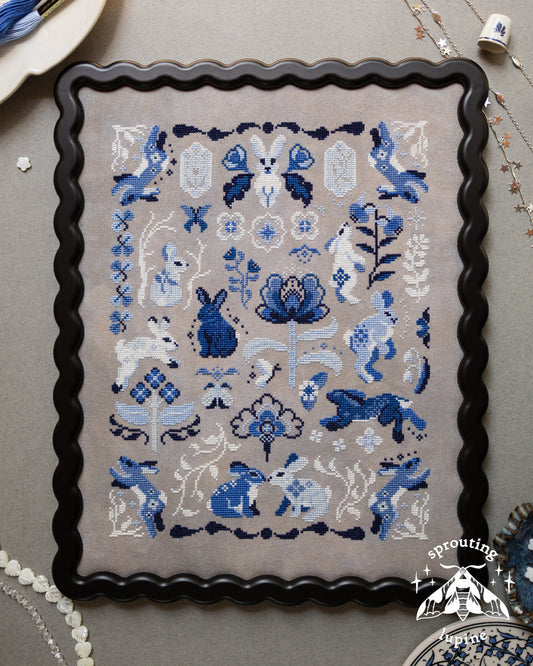 Delft Bunnies by Sprouting Lupine