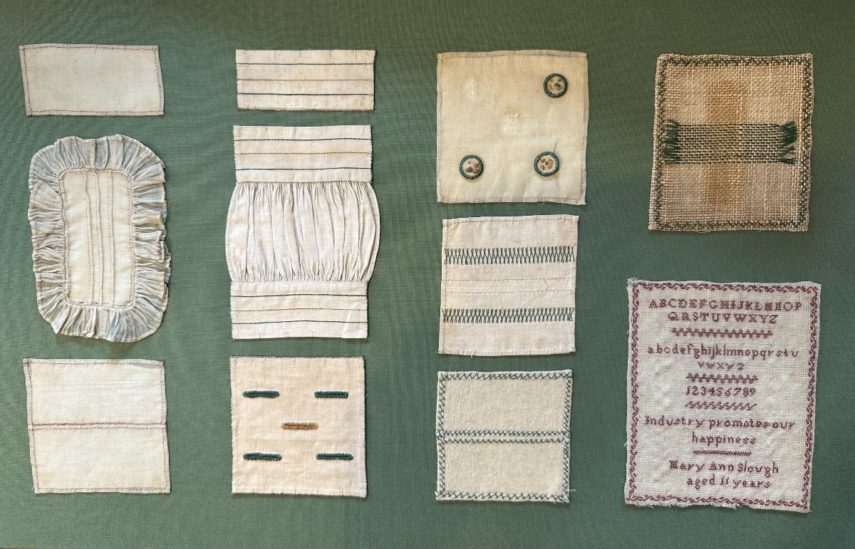 Mary Ann Slough, Specimen Book Cross Stitch Piece Reproduction circa 1840s by Cross Stitch Antiques - PREORDER