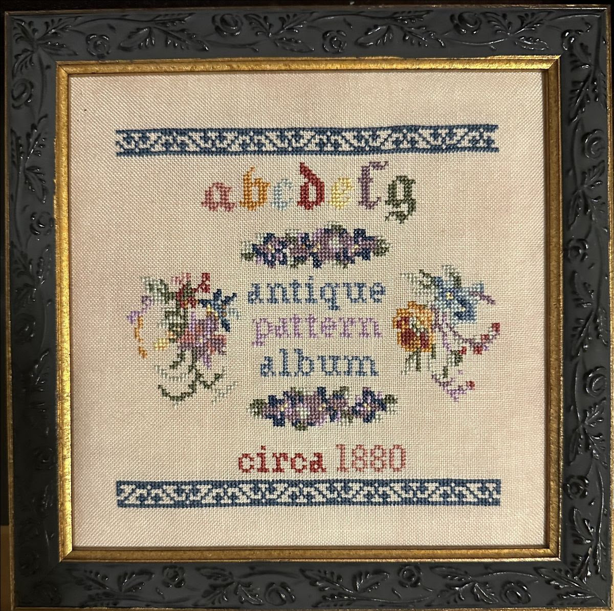 Useful Work of My Hands, an Original Design using motifs from an Antique Pattern Booklet circa 1880 - PREORDER