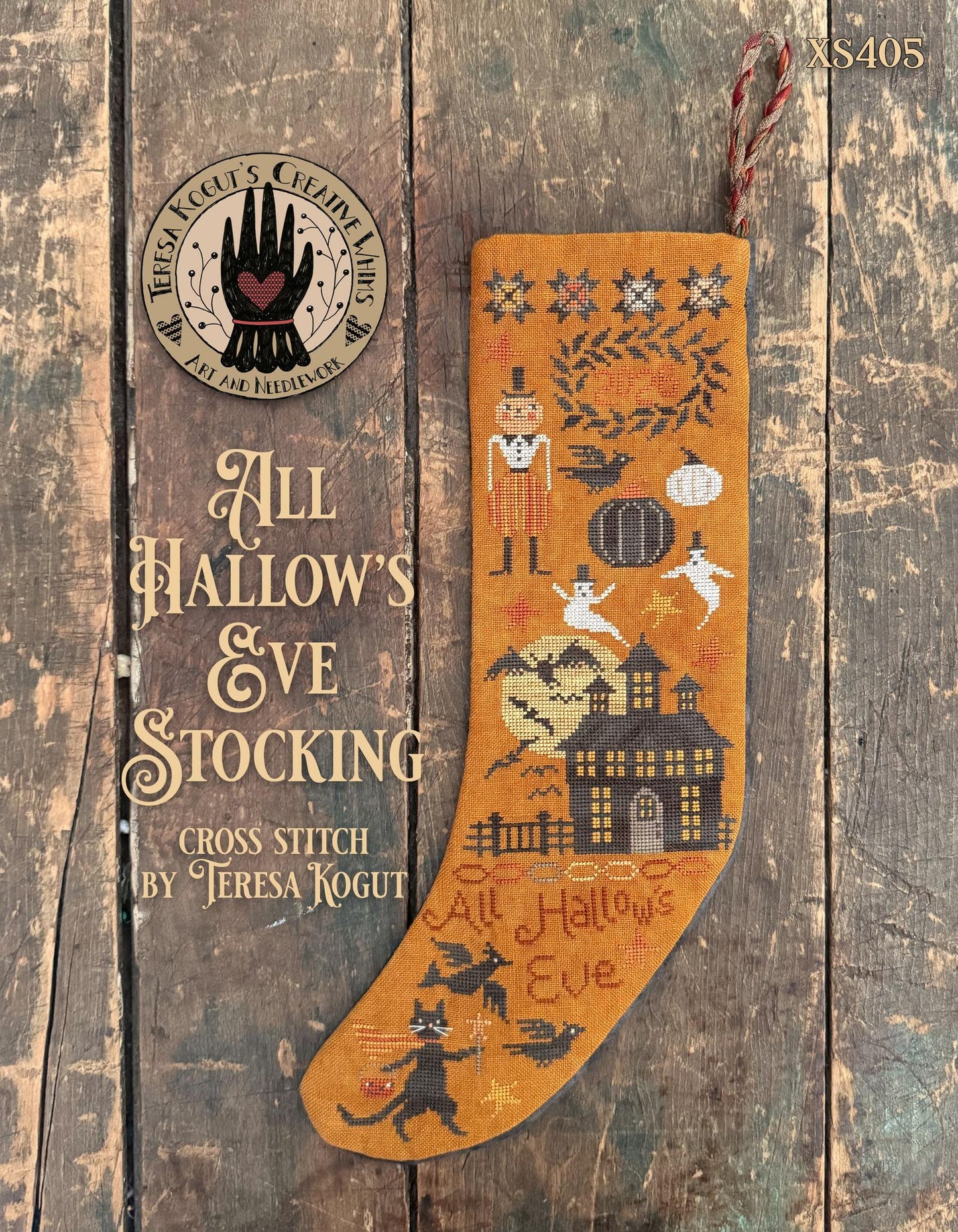 All Hallow's Eve Stocking by Teresa Kogut