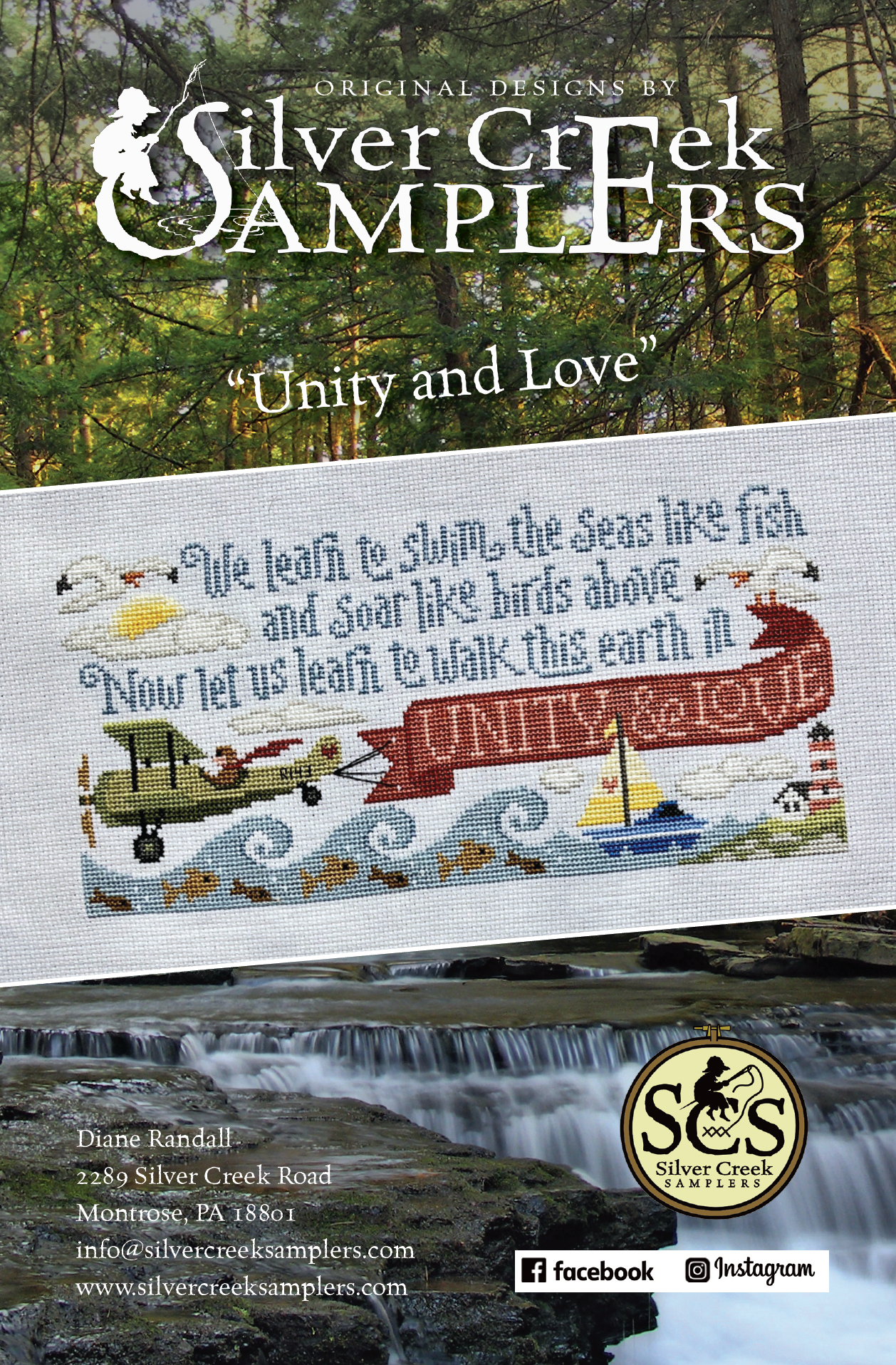 PREORDER: Unity and Love by Silver Creek Samplers – Stitchwork Design Co