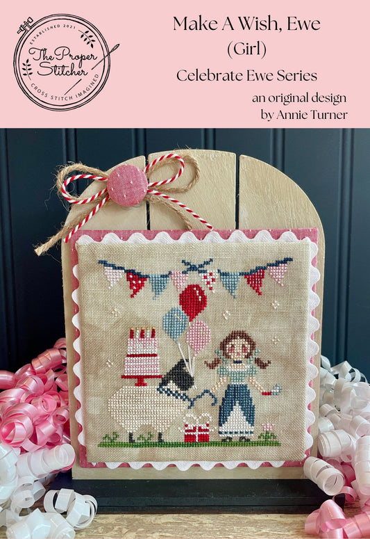 PREORDER - Make A Wish, Ewe  (Girl) by The Proper Stitcher