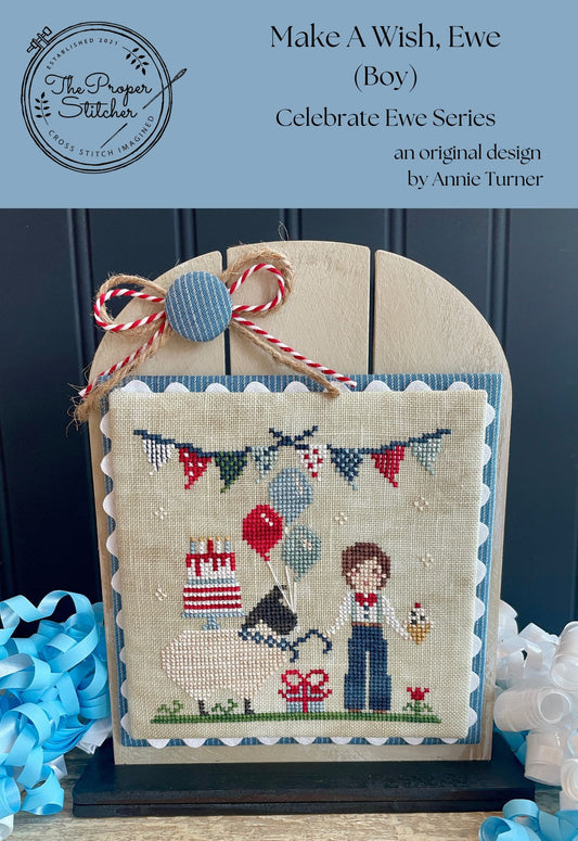 PREORDER - Make A Wish, Ewe  (Boy) by The Proper Stitcher
